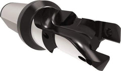 Allied Machine and Engineering - 18 to 19.99mm Diam, Straight Shank, 25.4mm Body Shank Diam, Combo Chamfer and Countersink Drill - TCMT 110204 Insert, 113.9mm OAL - Benchmark Tooling