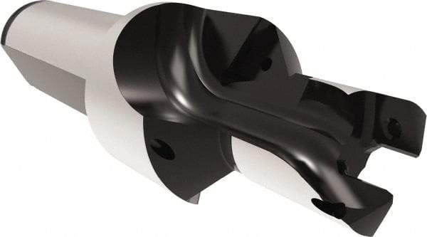 Allied Machine and Engineering - 14 to 14.99mm Diam, Straight Shank, 19.05mm Body Shank Diam, Combo Chamfer and Countersink Drill - TCMT 110204 Insert, 96.04mm OAL - Benchmark Tooling