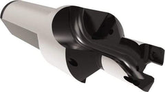 Allied Machine and Engineering - 12 to 12.99mm Diam, Straight Shank, 19.05mm Body Shank Diam, Combo Chamfer and Countersink Drill - TCMT 110204 Insert, 94.85mm OAL - Benchmark Tooling