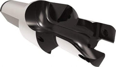 Allied Machine and Engineering - 16 to 16.99mm Diam, Straight Shank, 19.05mm Body Shank Diam, Combo Chamfer and Countersink Drill - TCMT 110204 Insert, 102.39mm OAL - Benchmark Tooling