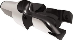 Allied Machine and Engineering - 17 to 17.99mm Diam, Straight Shank, 19.05mm Body Shank Diam, Combo Chamfer and Countersink Drill - TCMT 110204 Insert, 102mm OAL - Benchmark Tooling