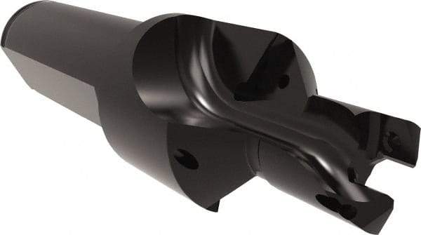 Allied Machine and Engineering - 12 to 13mm Diam, Straight Shank, 19.05mm Body Shank Diam, Combo Chamfer and Countersink Drill - TCMT 110204 Insert, 94.85mm OAL - Benchmark Tooling