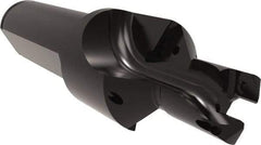 Allied Machine and Engineering - 12 to 13mm Diam, Straight Shank, 19.05mm Body Shank Diam, Combo Chamfer and Countersink Drill - TCMT 110204 Insert, 94.85mm OAL - Benchmark Tooling