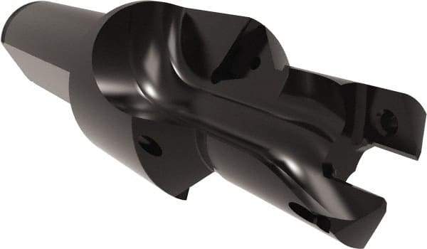 Allied Machine and Engineering - 16 to 17mm Diam, Straight Shank, 19.05mm Body Shank Diam, Combo Chamfer and Countersink Drill - TCMT 110204 Insert, 102.39mm OAL - Benchmark Tooling