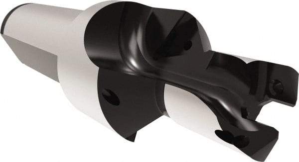 Allied Machine and Engineering - 13 to 13.99mm Diam, Straight Shank, 19.05mm Body Shank Diam, Combo Chamfer and Countersink Drill - TCMT 110204 Insert, 94.46mm OAL - Benchmark Tooling