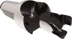 Allied Machine and Engineering - 13 to 13.99mm Diam, Straight Shank, 19.05mm Body Shank Diam, Combo Chamfer and Countersink Drill - TCMT 110204 Insert, 94.46mm OAL - Benchmark Tooling