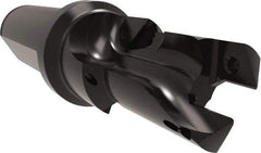 Allied Machine and Engineering - 20 to 22mm Diam, Straight Shank, 25.4mm Body Shank Diam, Combo Chamfer and Countersink Drill - TCMT 110204 Insert, 115.49mm OAL - Benchmark Tooling