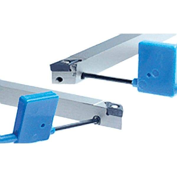 Iscar - PDAC, Left Hand Cut, 5/8" Shank Height x 5/8" Shank Width, Neutral Rake Indexable Turning Toolholder - 5.9" OAL, DC.. Insert Compatibility, Series Isoturn - Benchmark Tooling