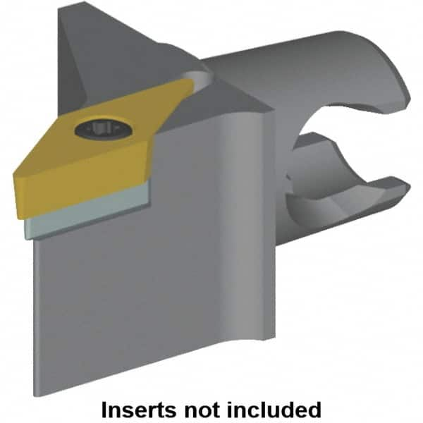 Kennametal - Right Hand Cut, Size KM20, VB.. Insert Compatiblity, Modular Turning & Profiling Cutting Unit Head - 12.5mm Ctr to Cutting Edge, 25mm Head Length, Series KM Mini - Benchmark Tooling