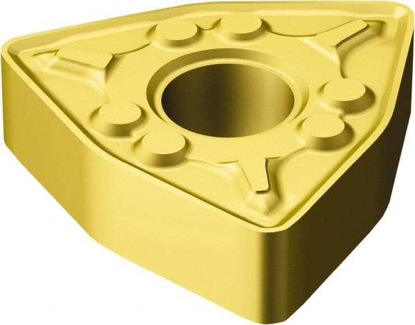 Sandvik Coromant - WNMG433 WM Grade 2015 Carbide Turning Insert - 80° Trigon, 1/2" Inscr Circle, 3/16" Thick, 3/64" Corner Radius - Benchmark Tooling