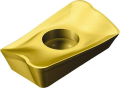 Sandvik Coromant - R39011T308 PLW Grade 1025 Carbide Milling Insert - TiCN/TiN Finish, 3.59mm Thick, 6.8mm Inscribed Circle, 0.8mm Corner Radius - Benchmark Tooling