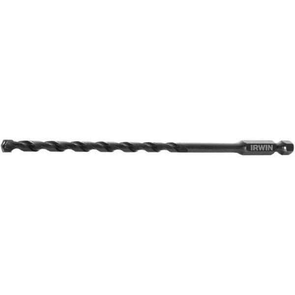 Irwin - 3/16" Diam, Hex Shank, Carbide-Tipped Rotary & Hammer Drill Bit - Benchmark Tooling