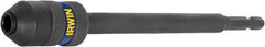 Irwin - 1/4" Drive Standard Socket Extension - 6" OAL, Black Oxide Finish - Benchmark Tooling