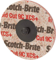 3M - 2" Disc Diam, Ceramic Quick Change Disc - Type S Attaching System, Nonwoven, Orange, Extra Coarse Grade - Benchmark Tooling