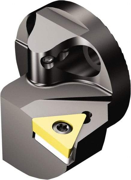 Sandvik Coromant - Left Hand Cut, Size 25, TCMT 11 03 04 & TCMT 221 Insert Compatiblity, Internal Modular Turning & Profiling Cutting Unit Head - 17mm Ctr to Cutting Edge, 20mm Head Length, Through Coolant, Series CoroTurn 107 - Benchmark Tooling