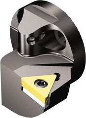 Sandvik Coromant - Left Hand Cut, Size 25, TCMT 11 03 04 & TCMT 221 Insert Compatiblity, Internal Modular Turning & Profiling Cutting Unit Head - 17mm Ctr to Cutting Edge, 20mm Head Length, Through Coolant, Series CoroTurn 107 - Benchmark Tooling