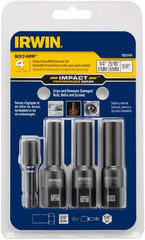 Irwin - 4 Piece Bolt Extractor Set - Clam Shell - Benchmark Tooling