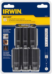 Irwin - 6 Piece Bolt Extractor Set - Magnetic Rail - Benchmark Tooling