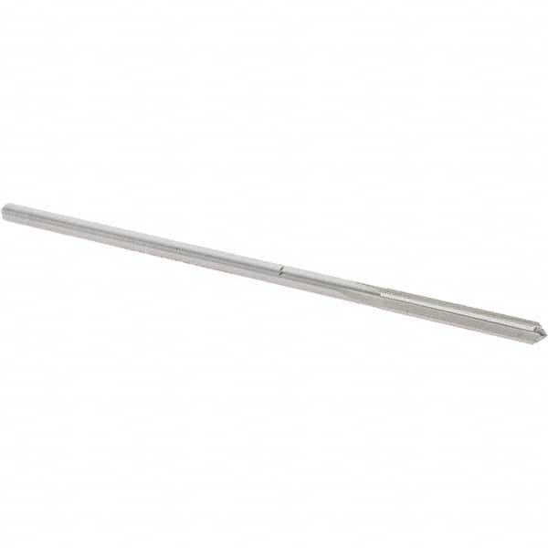 Alvord Polk - #27 Cobalt 4 Flute Chucking Reamer - Straight Flute, 0.135" Straight Shank, 1" Flute Length, 4" OAL - Benchmark Tooling