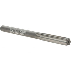 Alvord Polk - 6mm Solid Carbide 6 Flute Chucking Reamer - Straight Flute, Straight Shank, 1" Flute Length, 3" OAL - Benchmark Tooling