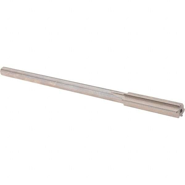 Alvord Polk - 0.3995" High Speed Steel 6 Flute Chucking Reamer - Straight Flute, 0.3105" Straight Shank, 1-3/4" Flute Length, 7" OAL - Benchmark Tooling