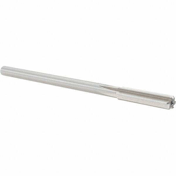 Alvord Polk - 0.33" High Speed Steel 6 Flute Chucking Reamer - Straight Flute, 0.2792" Straight Shank, 1-1/2" Flute Length, 6" OAL - Benchmark Tooling