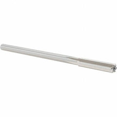Alvord Polk - 0.33" High Speed Steel 6 Flute Chucking Reamer - Straight Flute, 0.2792" Straight Shank, 1-1/2" Flute Length, 6" OAL - Benchmark Tooling
