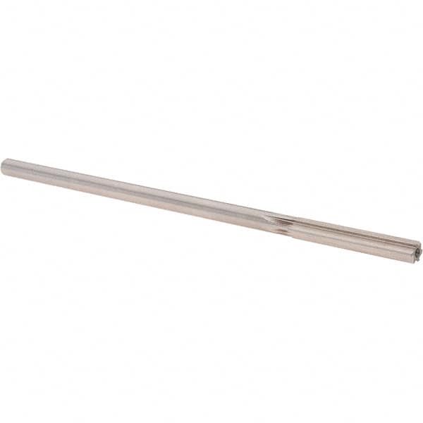 Alvord Polk - 0.247" High Speed Steel 6 Flute Chucking Reamer - Straight Flute, 0.2329" Straight Shank, 1-1/2" Flute Length, 6" OAL - Benchmark Tooling