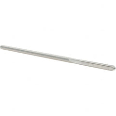 Alvord Polk - 0.145" High Speed Steel 4 Flute Chucking Reamer - Straight Flute, 0.135" Straight Shank, 1" Flute Length, 4" OAL - Benchmark Tooling