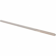 Alvord Polk - 0.134" High Speed Steel 4 Flute Chucking Reamer - Straight Flute, 0.1275" Straight Shank, 1" Flute Length, 4" OAL - Benchmark Tooling