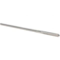 Alvord Polk - 0.1295" High Speed Steel 4 Flute Chucking Reamer - Straight Flute, 0.119" Straight Shank, 7/8" Flute Length, 3-1/2" OAL - Benchmark Tooling
