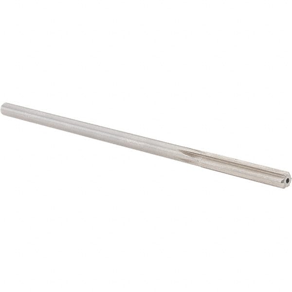 Alvord Polk - 0.2045" High Speed Steel 6 Flute Chucking Reamer - Straight Flute, 0.1945" Straight Shank, 1-1/4" Flute Length, 5" OAL - Benchmark Tooling