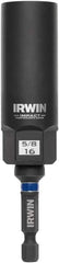 Irwin - 3/8" Drive Reverse Spiral Flute Hex Bolt Remover - 1/4" Hex, 2-1/2" OAL - Benchmark Tooling