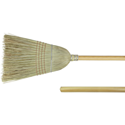 18″ - Corn & Fiber Medium Upright Broom - Benchmark Tooling