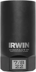 Irwin - 3/8" Drive Reverse Spiral Flute Hex Bolt Remover - 1/4" Hex, 2-1/2" OAL - Benchmark Tooling