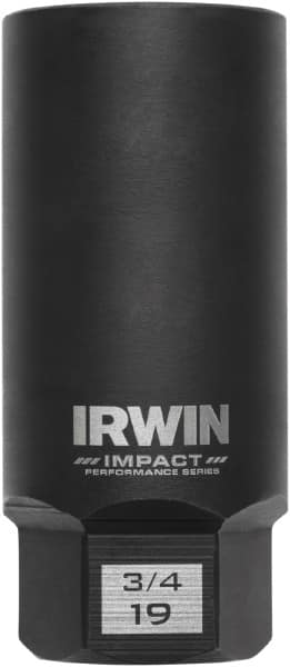 Irwin - 3/8" Drive Reverse Spiral Flute Hex Bolt Remover - 1/4" Hex, 2-1/2" OAL - Benchmark Tooling