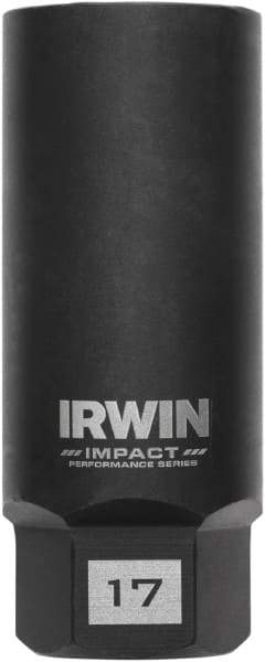 Irwin - 3/8" Drive Reverse Spiral Flute Hex Bolt Remover - 1/4" Hex, 2-1/2" OAL - Benchmark Tooling