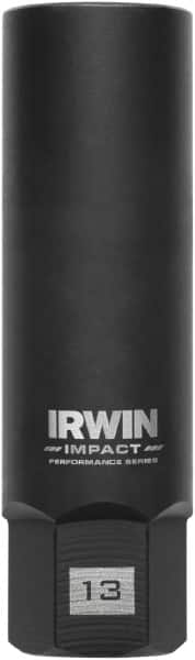 Irwin - 3/8" Drive Reverse Spiral Flute Hex Bolt Remover - 1/4" Hex, 2-1/2" OAL - Benchmark Tooling