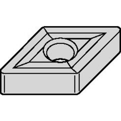 DNGP 431 Hi-Double Positive|P TN10U, 1/64″ Corner Radius, 3/16″ Thick, 1/2″ Inscribed Circle, AlTiN, Turning Indexable Insert - Benchmark Tooling