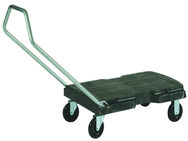 Triple® Trolley, Standard Duty with Handle - 5" dia x 7/8" casters -- Sturdy foam deck - Benchmark Tooling