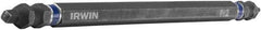 Irwin - #2" Square Size Phillips/Square Screwdriver Bit - 1/4" Hex Drive, 6" OAL - Benchmark Tooling