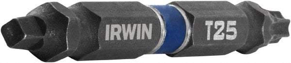 Irwin - #2" Square Size Torx/Square Bit - 1/4" Hex Drive, 2-3/8" OAL - Benchmark Tooling