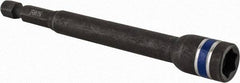 Irwin - 5/16" Magnetic Nutsetter - 1/4" Hex Drive, 4" OAL, 1/2" Socket Nose Diam - Benchmark Tooling