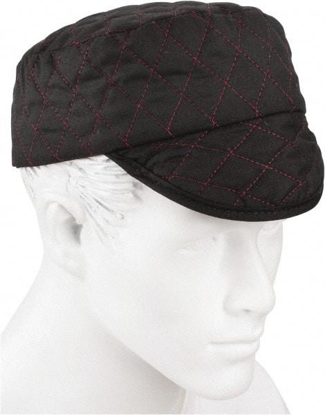 Jackson Safety - Size 6-7/8", General Purpose Shop Cap - Black Solid Pattern, Cotton - Benchmark Tooling