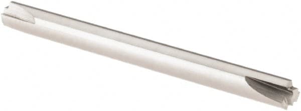 Scientific Cutting Tools - 0.005" Radius, 1/8" Mill Diam, 3 Flute Solid Carbide Corner Rounding End Mill - Double End, Uncoated, 1-1/2" OAL, 1/8" Shank Diam - Benchmark Tooling