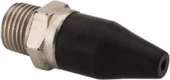 Value Collection - Blow Gun Non-Safety Nozzle - 1/8 NPSM, 1" Hose Length, Rubber - Benchmark Tooling