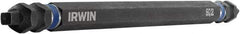 Irwin - #2 x #2" Square Size D/E Square Recess Screwdriver Bit - 1/4" Hex Drive, 6" OAL - Benchmark Tooling