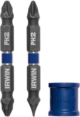 Irwin - 3 Piece, Phillips, Slotted Handle, Double End Bit Set - No. 2 Phillips - Benchmark Tooling