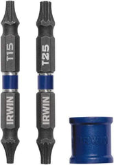 Irwin - 3 Piece, Torx Handle, Double End Bit Set - No. 2 Phillips - Benchmark Tooling