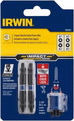 Irwin - 3 Piece, Square Handle, Double End Bit Set - #1 to #3 - Benchmark Tooling